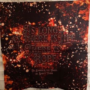 An Ember in the Ashes Quote Small Pillow Cover